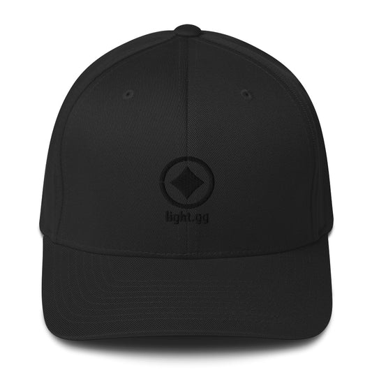 Blackout light.gg Logo Fitted Hat